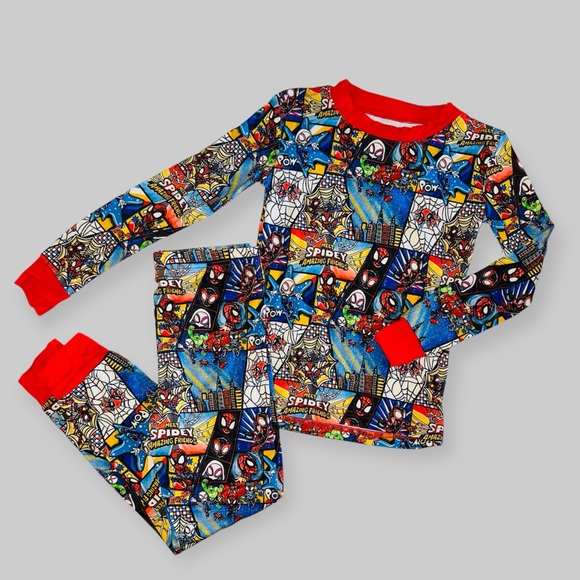 Spider Man Bamboo Pj Set - Picture 1 of 5